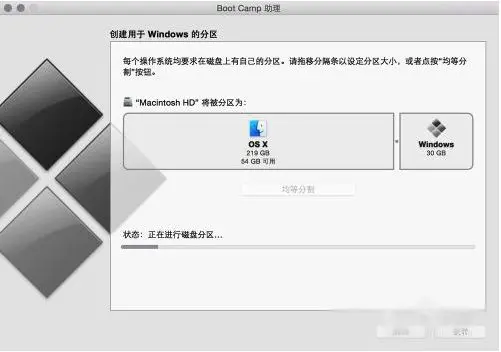 等待为磁盘分区 图片